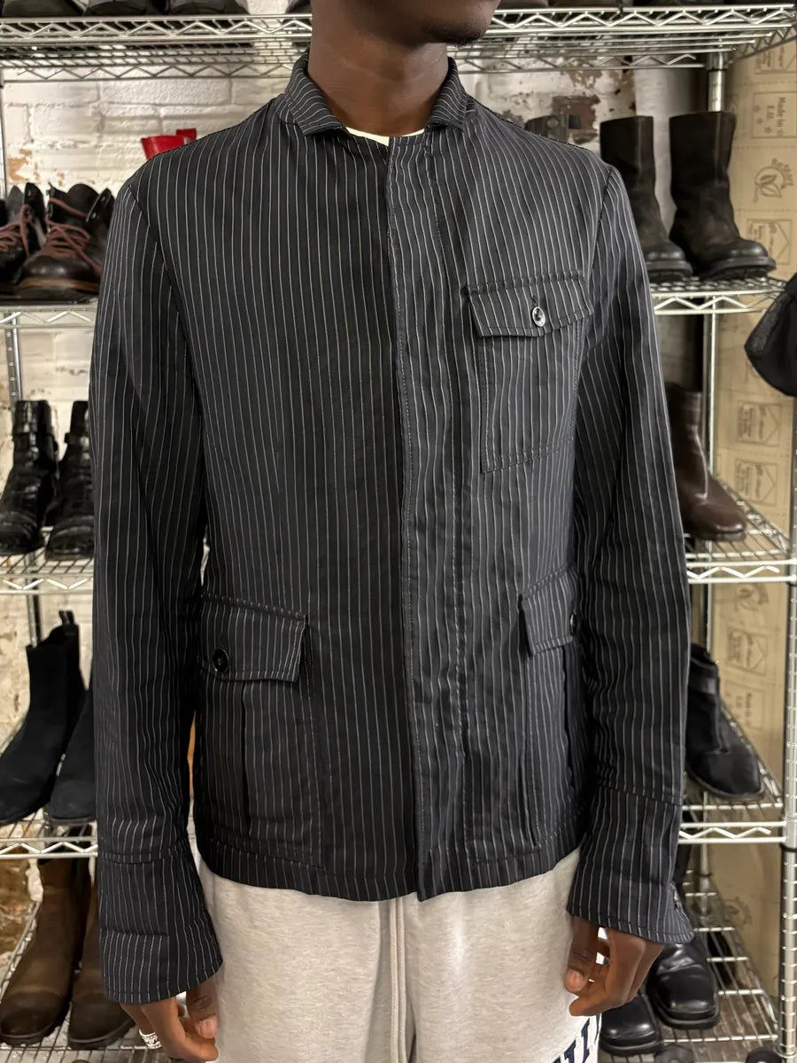 2000s Emporio Armani Vertical Stripes Jacket uSmlOdD 1