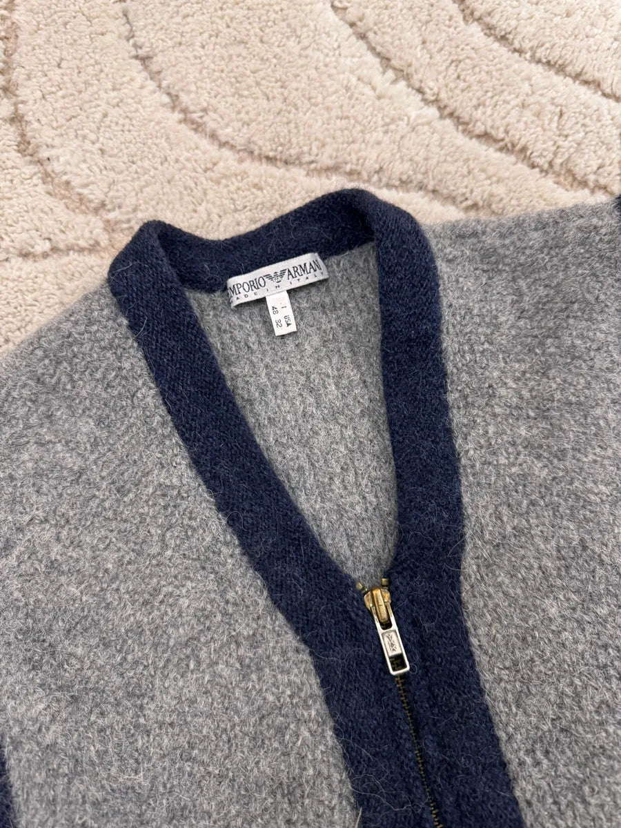 2000s Emporio Armani Wool Vest ZNjaJPg 4