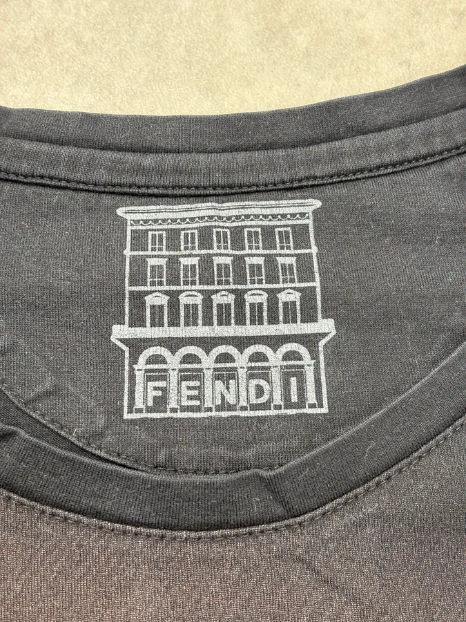 2000s Fendi Black Faded T-Shirt yOwUEoB 7