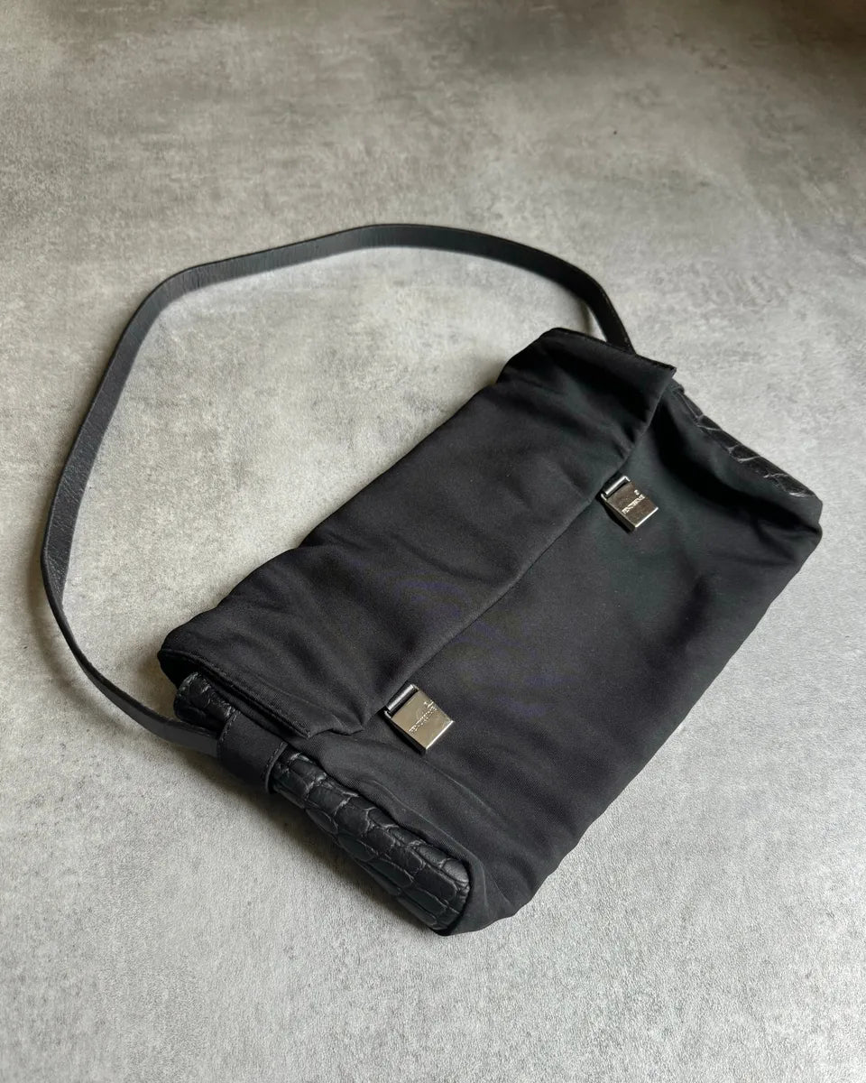 2000s Fendi Black Modern Shoulder Bag snstwEq 7