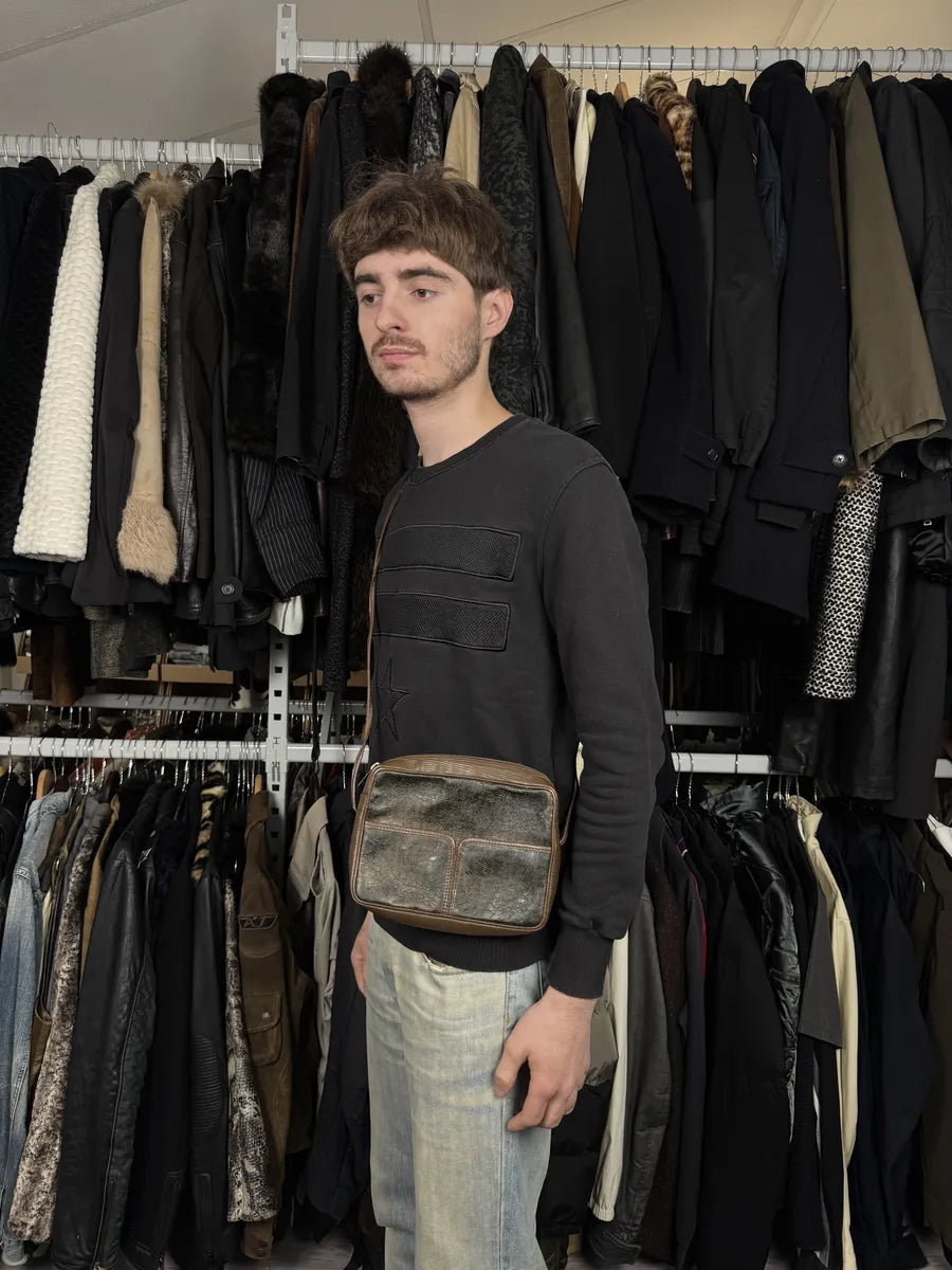 2000s Fendi Brown Leather Shoulder Bag lJxhLHm 2