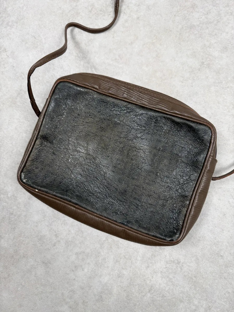 2000s Fendi Brown Leather Shoulder Bag lJxhLHm 3