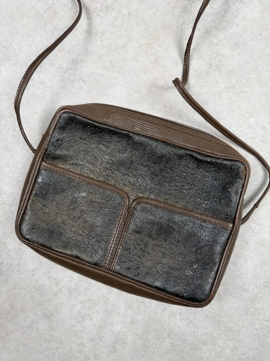 2000s Fendi Brown Leather Shoulder Bag lJxhLHm 8