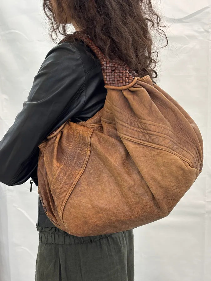 2000s Fendi Brown Leather Spy Shoulder Bag XjiyXzp 2