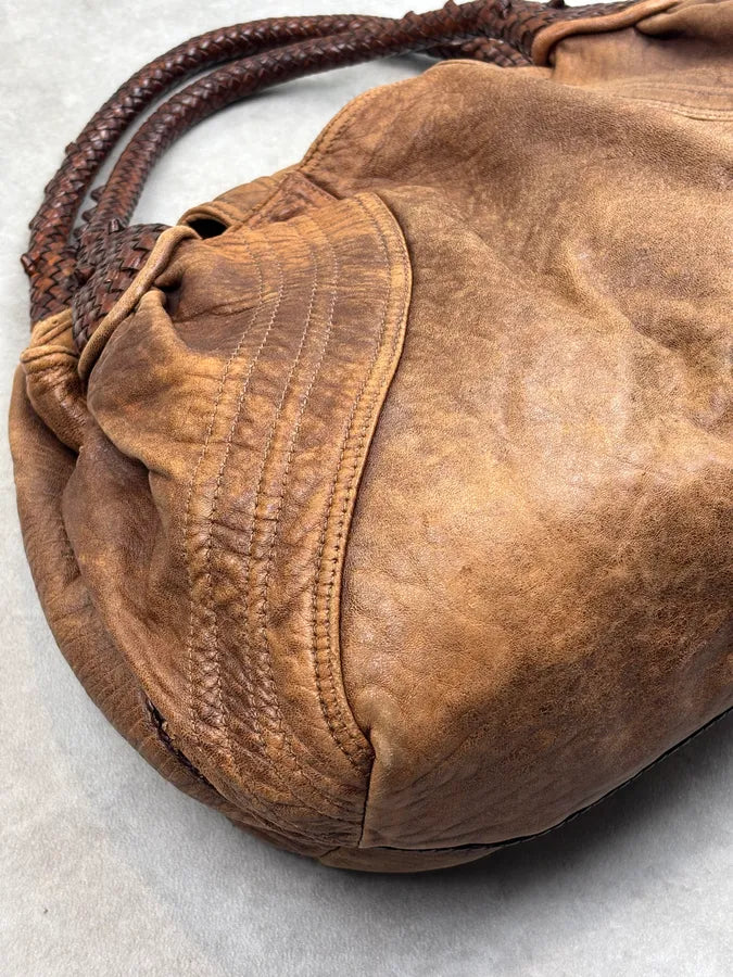 2000s Fendi Brown Leather Spy Shoulder Bag XjiyXzp 10