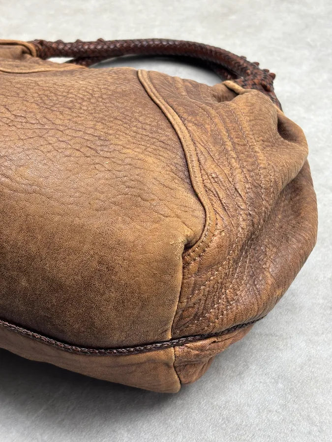 2000s Fendi Brown Leather Spy Shoulder Bag XjiyXzp 15