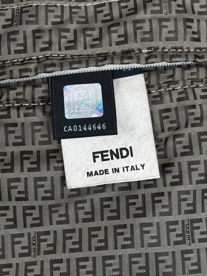 2000s Fendi Patchwork Shearling Beige Leather Jacket sYfdnwC 13