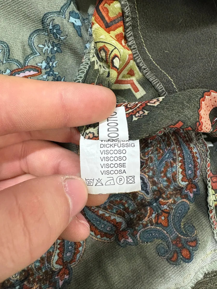 2000s Foglie Rossa Summer Sequin Olive Jacket (S) ejLHqNU 5