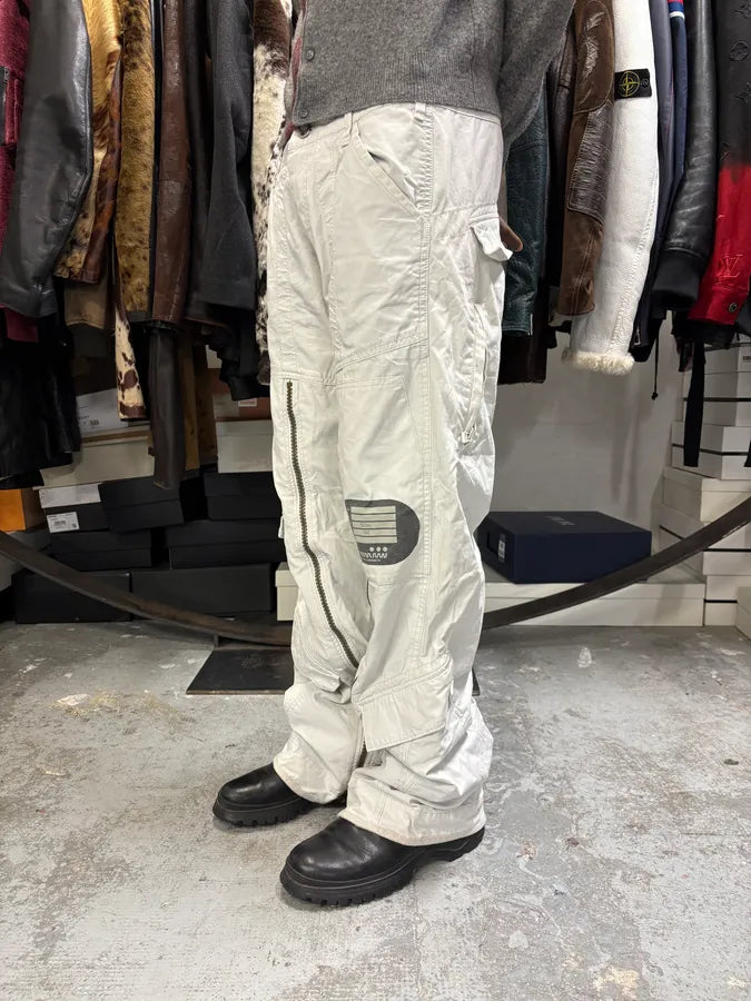 2000s G-Star Zip Cargo Beige Pants lbfWxNc 2