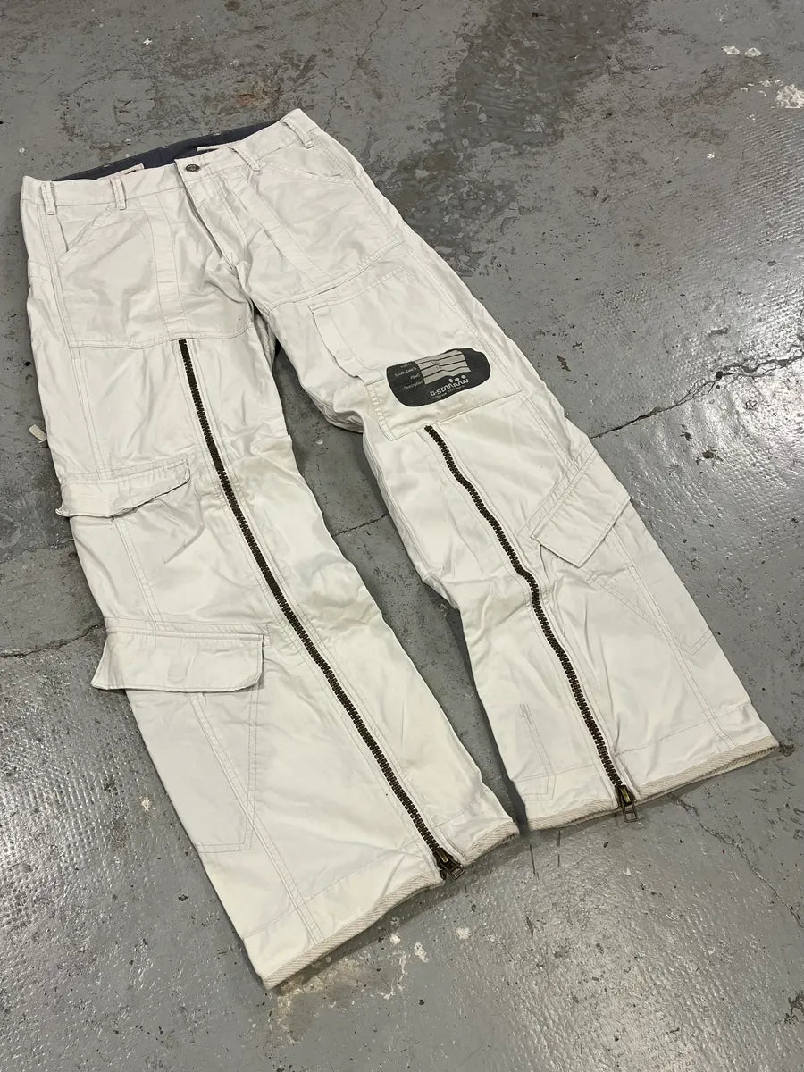 2000s G-Star Zip Cargo Beige Pants lbfWxNc 4