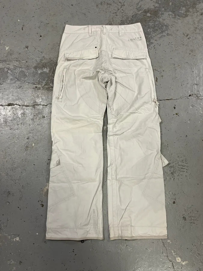 2000s G-Star Zip Cargo Beige Pants lbfWxNc 5