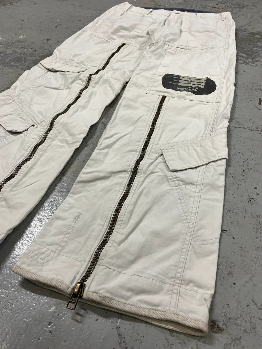 2000s G-Star Zip Cargo Beige Pants lbfWxNc 6