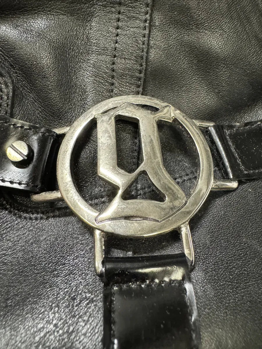 2000s Galliano Black Buckle Leather Boots GPgIgsl 5