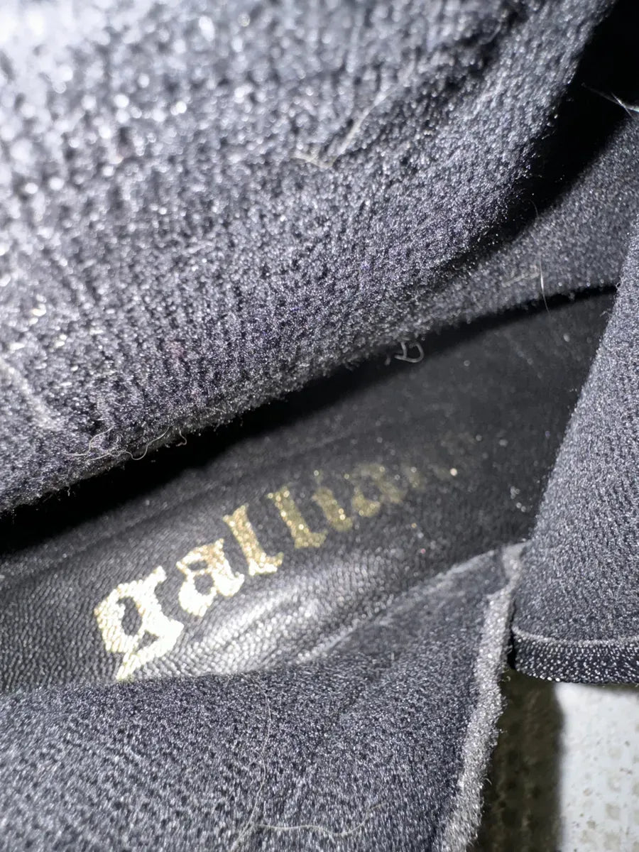 2000s Galliano Black Buckle Leather Boots GPgIgsl 7