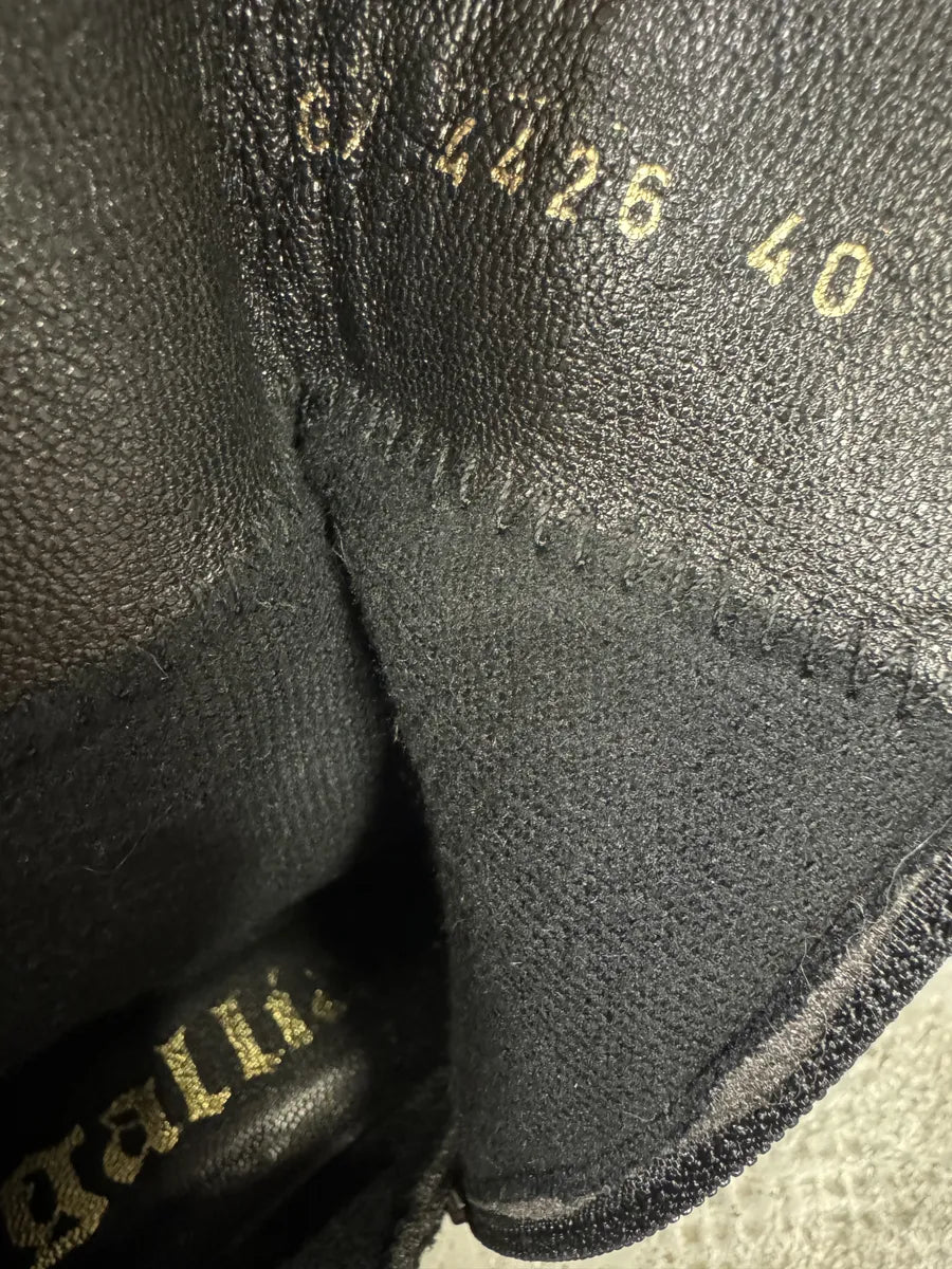 2000s Galliano Black Buckle Leather Boots GPgIgsl 6