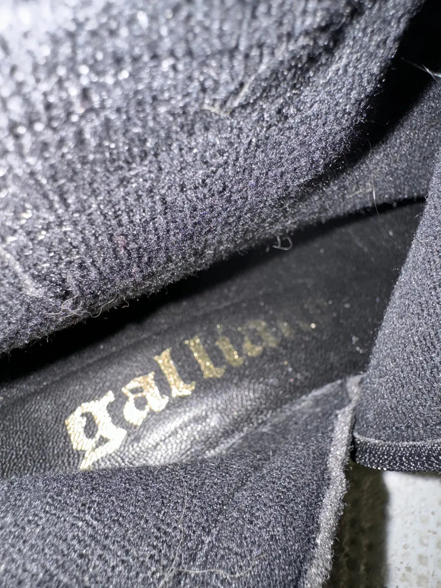 2000s Galliano Black Buckle Leather Boots GPgIgsl 7