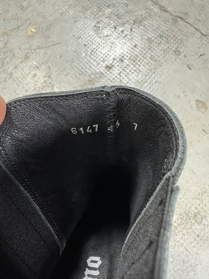 2000s Galliano Black Leather Ankle Boots (45eu/us11) sadXezL 7