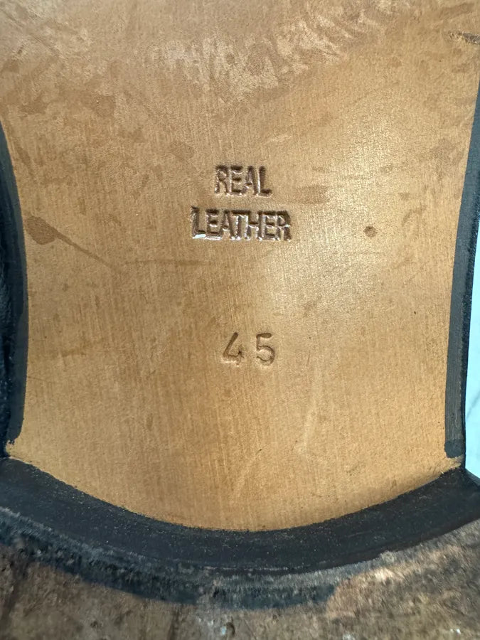 2000s Galliano Black Leather Ankle Boots (45eu/us11) sadXezL 8