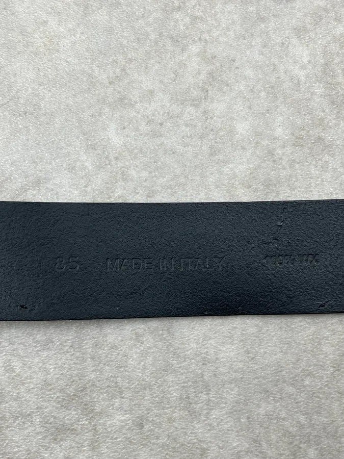 2010s Galliano Black Leather Studded Buckle Belt DOSLscM 9