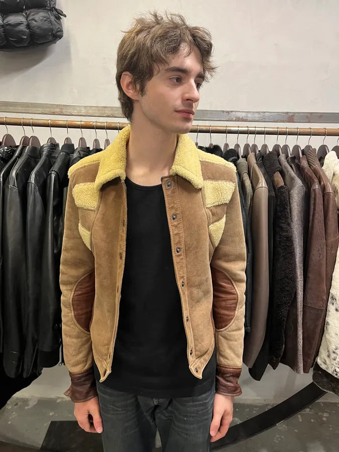 2000s Galliano Brown Leather Shearling Fur Jacket (M/L) lrxhMAH 1