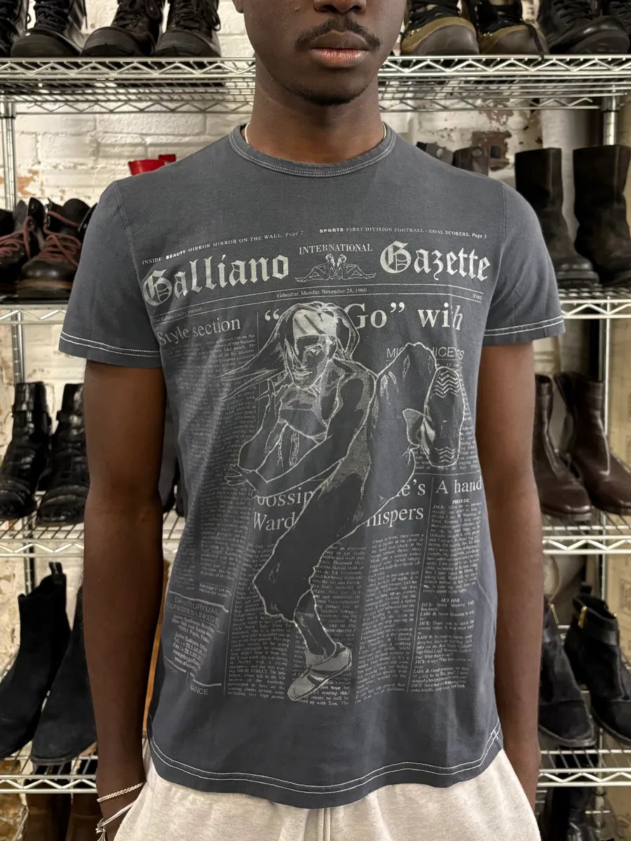 2000s Galliano Karate Black T-Shirt WwYNuJM 1
