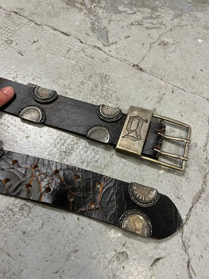 2000s Galliano Propaganda Money Black Belt (OS) slJezYf 1
