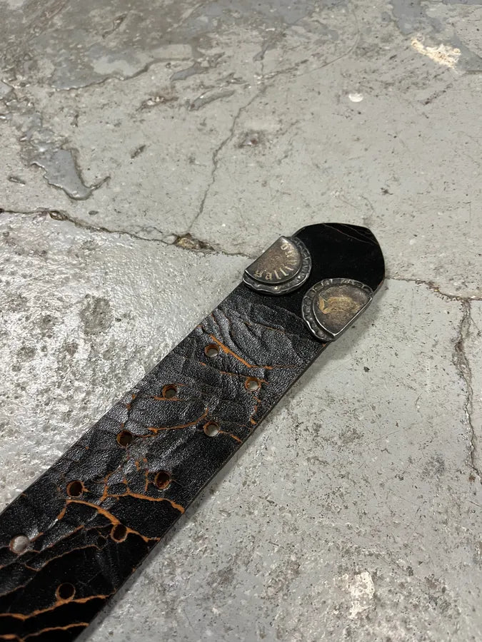 2000s Galliano Propaganda Money Black Belt (OS) slJezYf 3