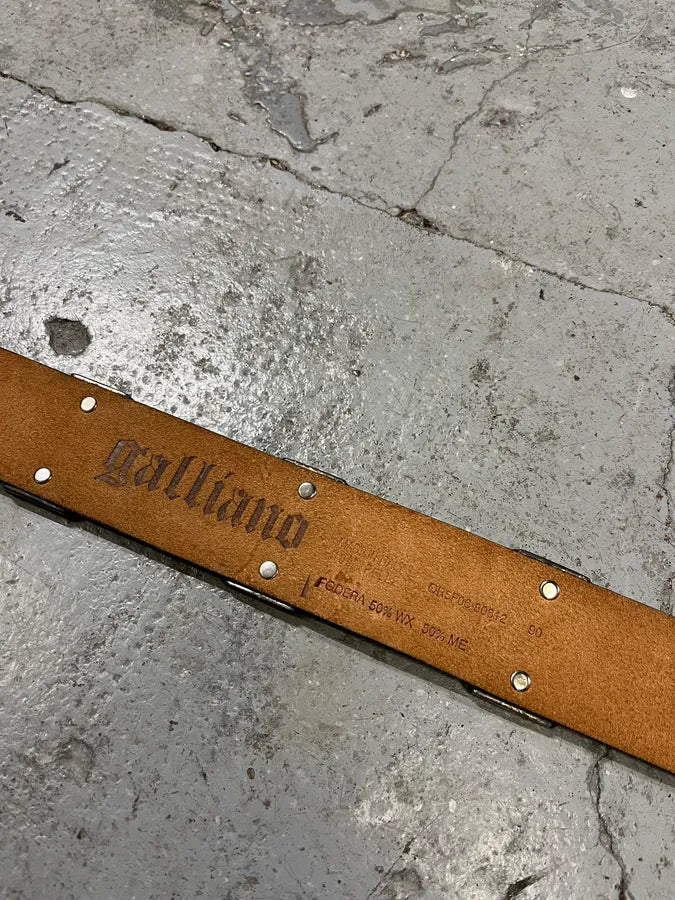 2000s Galliano Propaganda Money Black Belt (OS) slJezYf 6