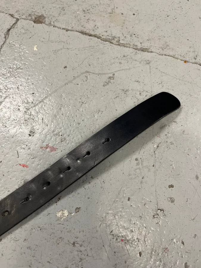 2000s Galliano Wire Buckle Black Leather Belt CjebmMW 4