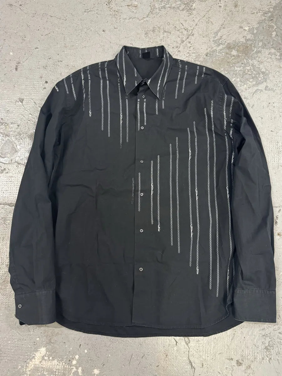 2000s Gianfranco Ferré Archive Chain Black Shirt (L/XL) VJZZMmz 0