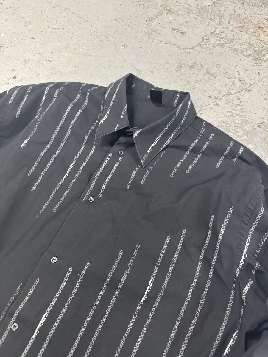 2000s Gianfranco Ferré Archive Chain Black Shirt (L/XL) VJZZMmz 5