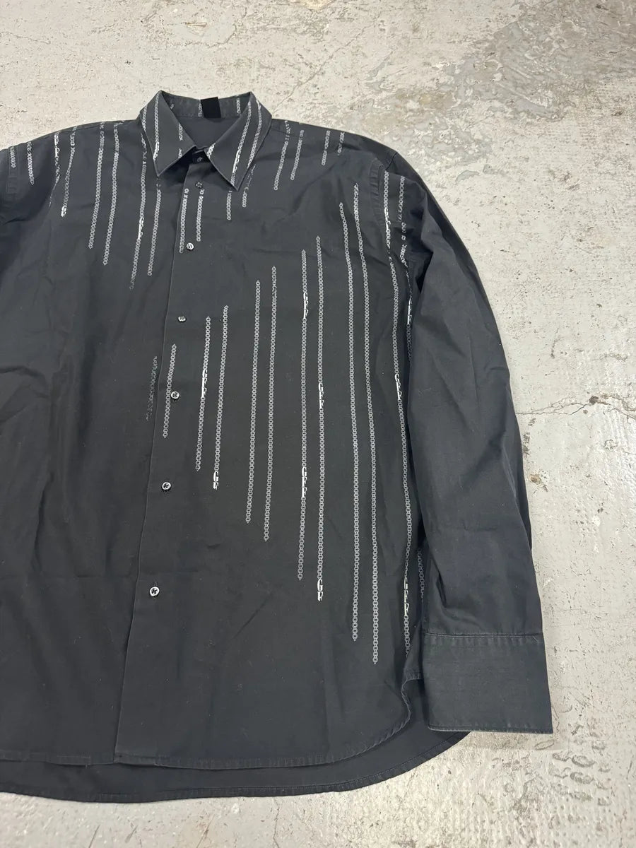 2000s Gianfranco Ferré Archive Chain Black Shirt (L/XL) VJZZMmz 6