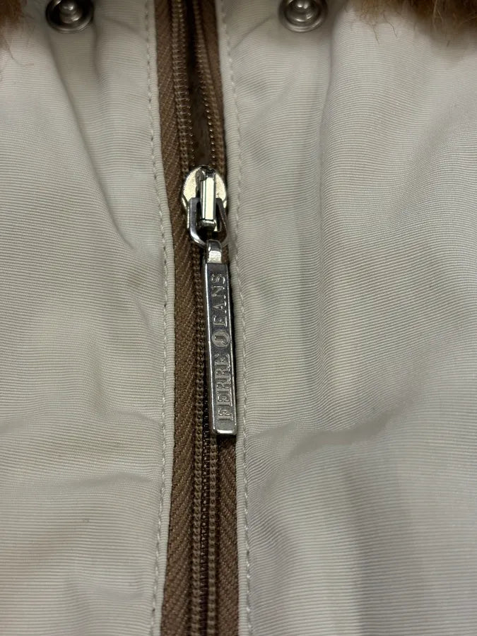 2000s Gianfranco Ferré Beige Fur Lining Bomber Jacket qnbxukN 7