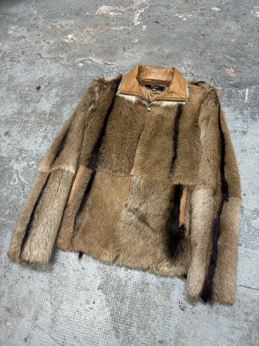 2000s Gianfranco Ferré Beige Goat Fur Leather Jacket mCHWidH 6