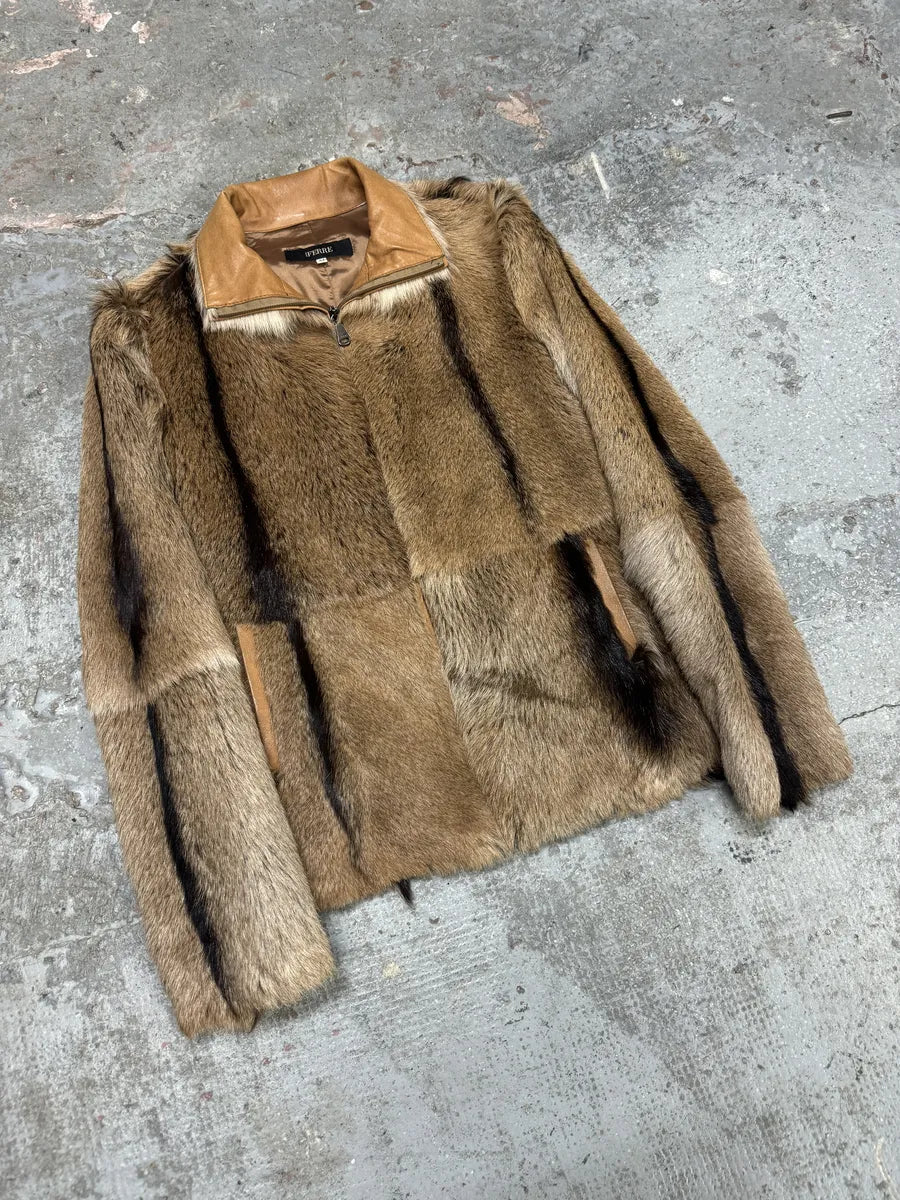2000s Gianfranco Ferré Beige Goat Fur Leather Jacket mCHWidH 7