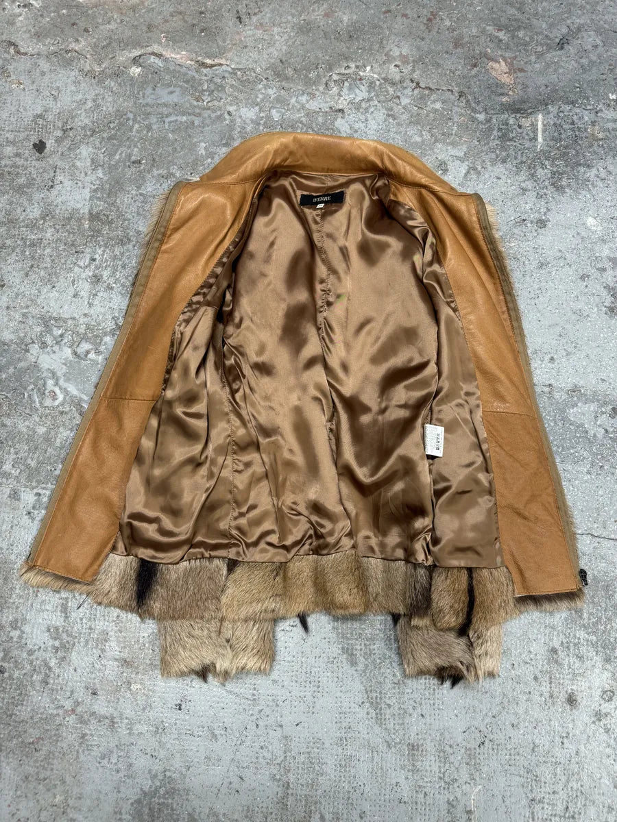 2000s Gianfranco Ferré Beige Goat Fur Leather Jacket mCHWidH 9