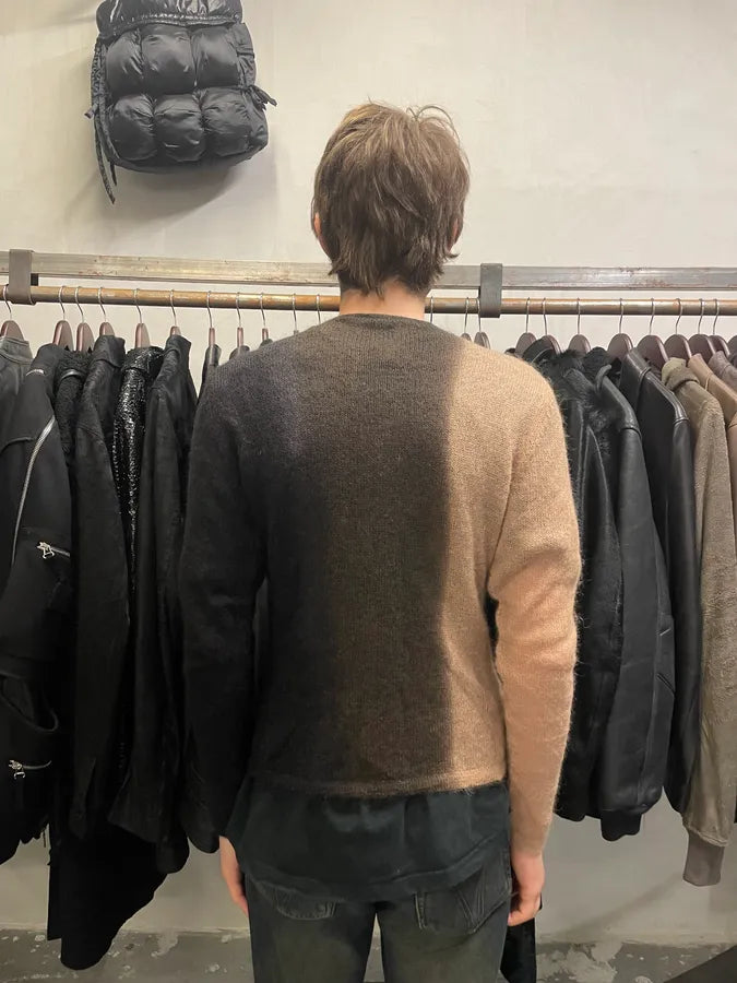 2000s Gianfranco Ferré Black Bronze Gradient Wool Turtleneck pSrFXfc 2