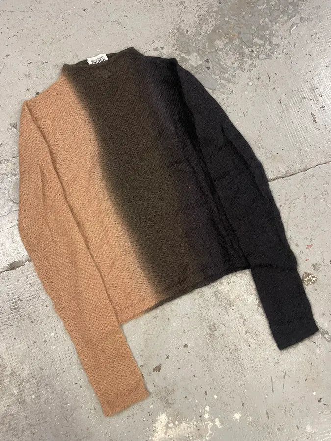 2000s Gianfranco Ferré Black Bronze Gradient Wool Turtleneck pSrFXfc 4