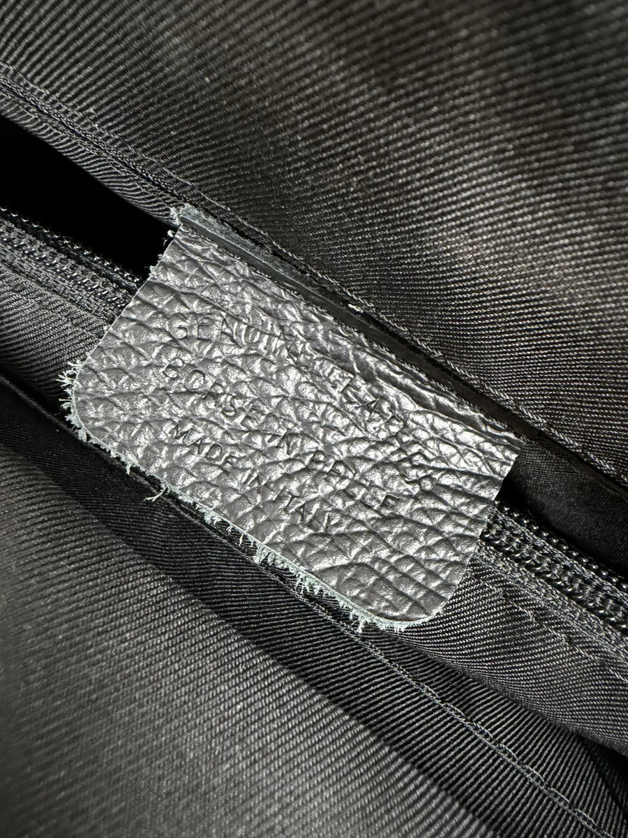 2000s Gianfranco Ferré Black Fur Leather Handle Bag Vawjxvr 10