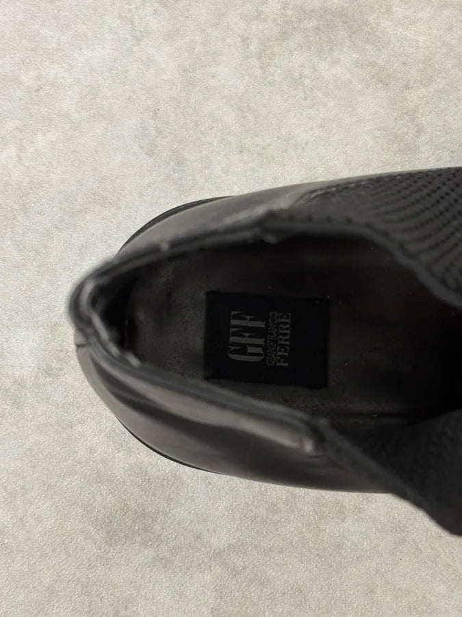 2000s Gianfranco Ferré Black Leather Boots ynzajIP 8