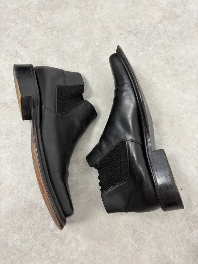 2000s Gianfranco Ferré Black Leather Boots ynzajIP 5