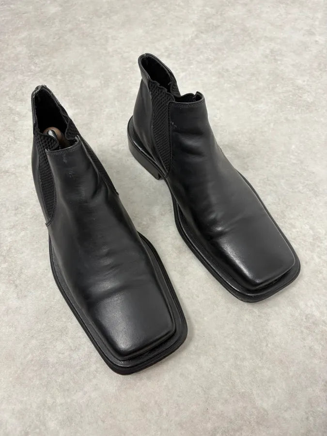2000s Gianfranco Ferré Black Leather Boots ynzajIP 3