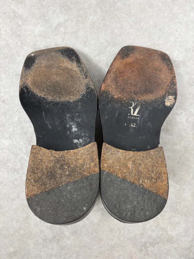 2000s Gianfranco Ferré Black Leather Boots ynzajIP 7