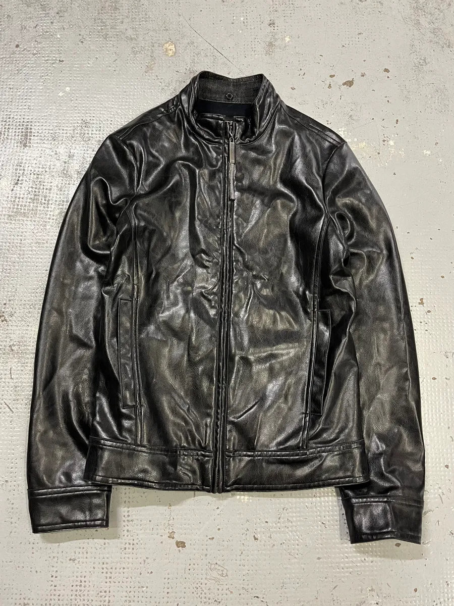 2000s Gianfranco Ferré Black Leather Jacket QbqcZkA 0