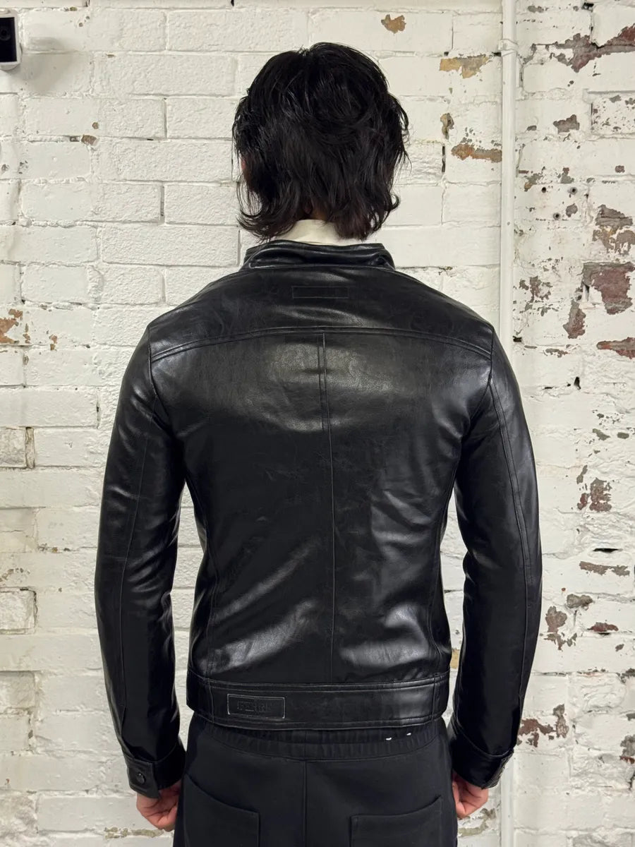 2000s Gianfranco Ferré Black Leather Jacket QbqcZkA 2