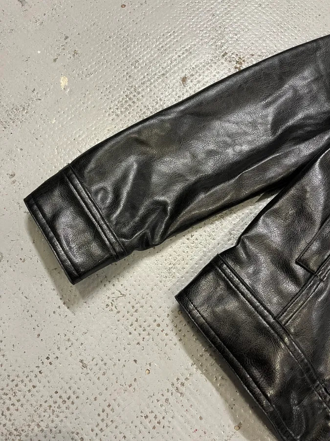 2000s Gianfranco Ferré Black Leather Jacket QbqcZkA 5