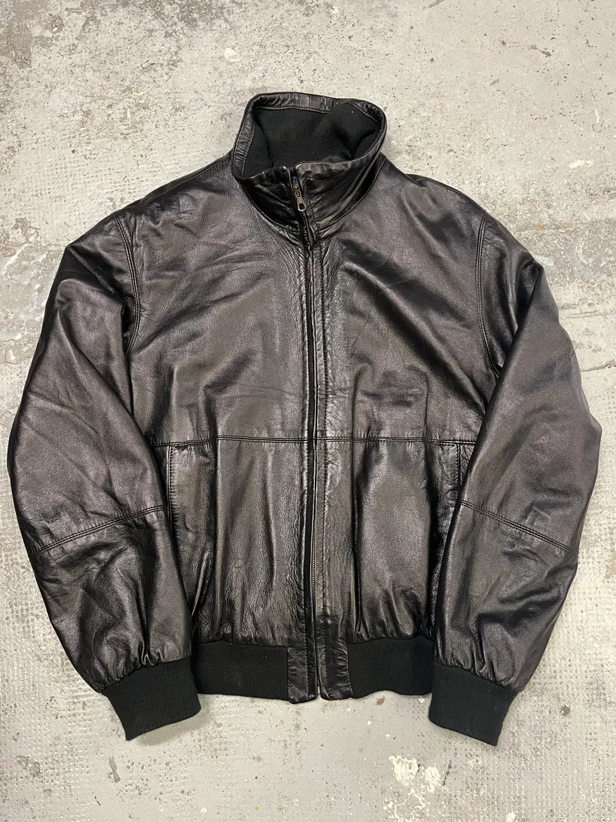 2000s Gianfranco Ferré Black Leather Jacket qFtaDVf 0