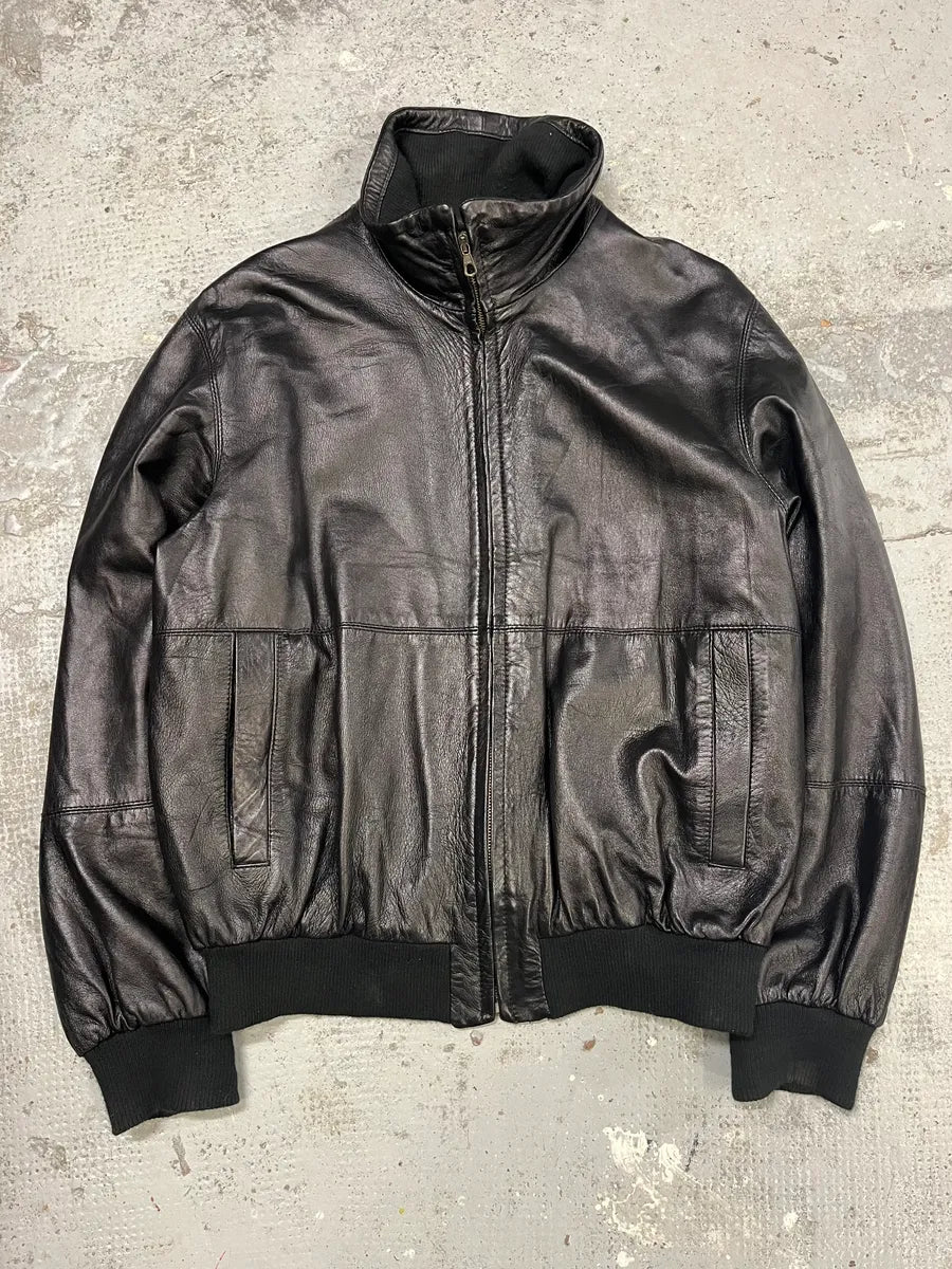 2000s Gianfranco Ferré Black Leather Jacket qFtaDVf 3