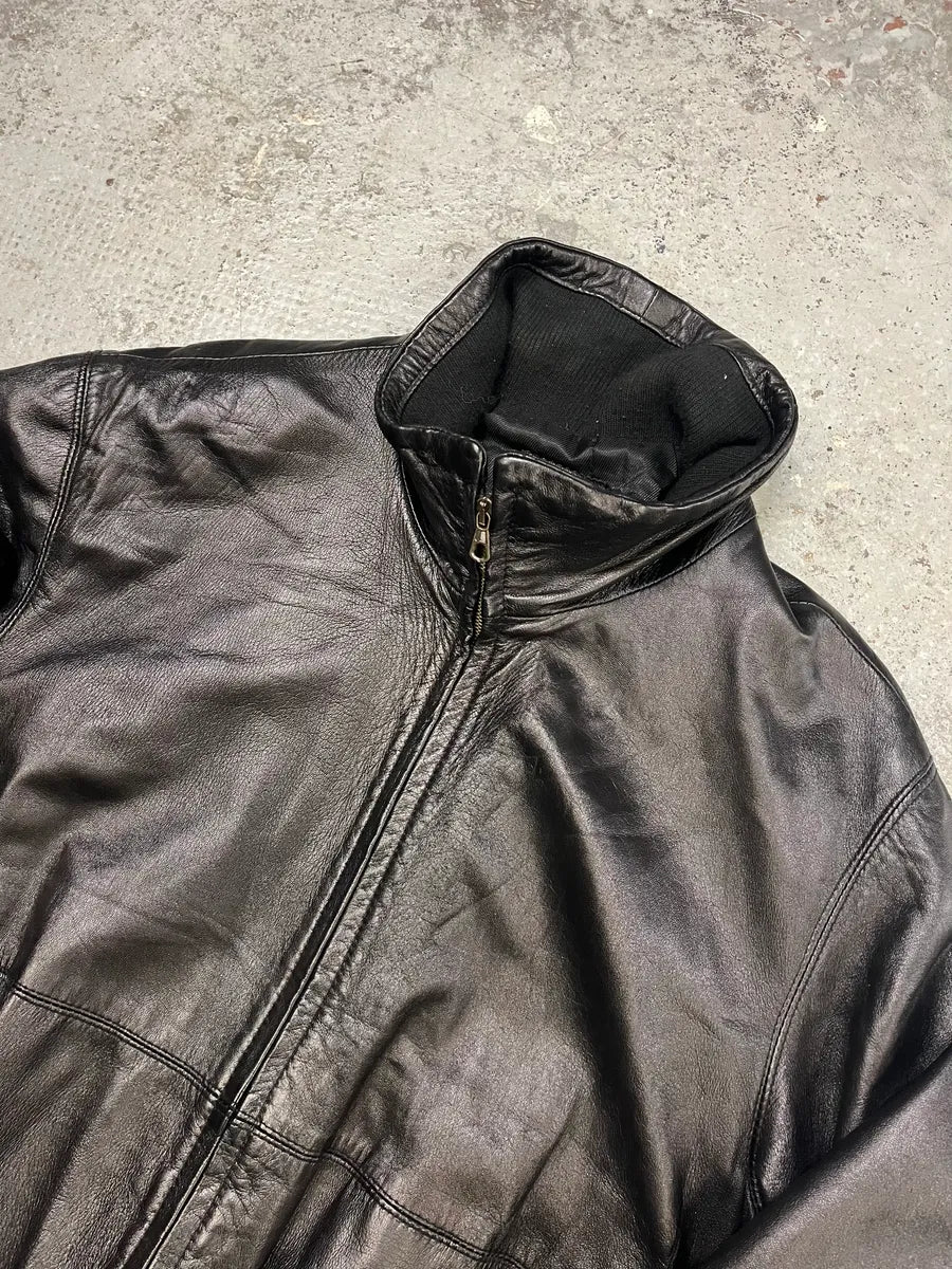 2000s Gianfranco Ferré Black Leather Jacket qFtaDVf 4
