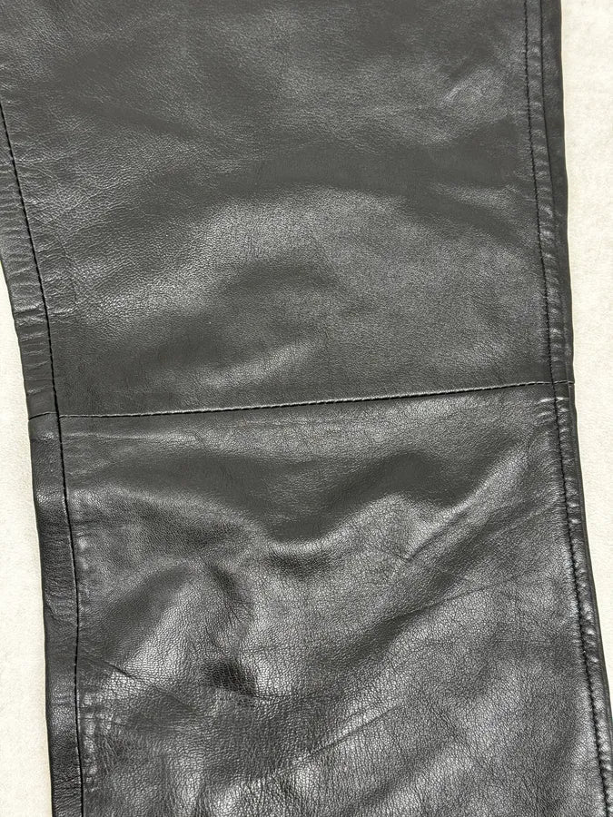 2000s Gianfranco Ferré Black Leather Pants OzCmmgp 7